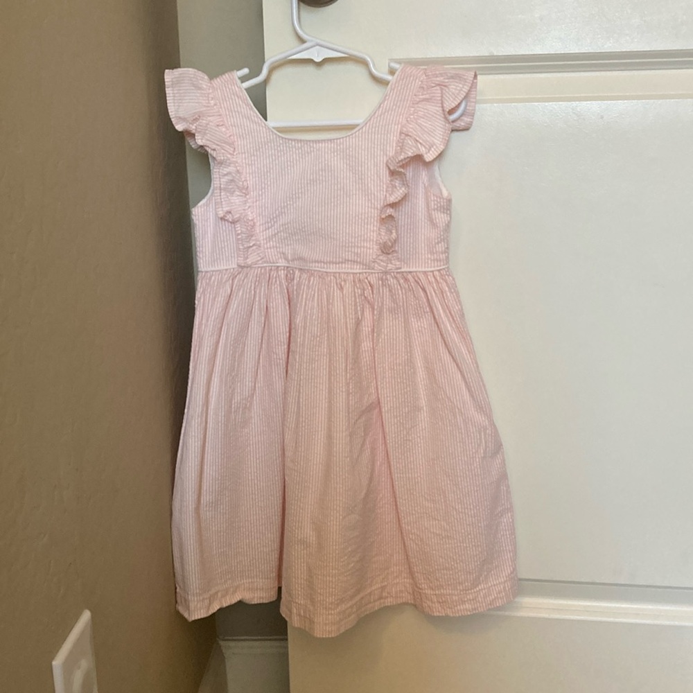 Hope and Henry Seersucker Girls Dress